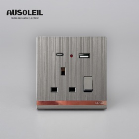 A30032 13A 1 gang switch +multifunction socket+USB